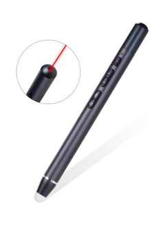Wireless Rechargeable Pointer Pen With Touch-Writing Pen Head Dark grey