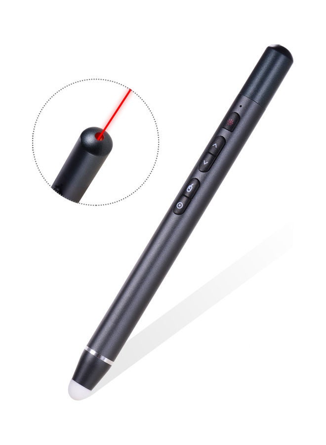 Generic - Wireless Rechargeable Pointer Pen With Touch-Writing Pen Head Dark grey - Image 1