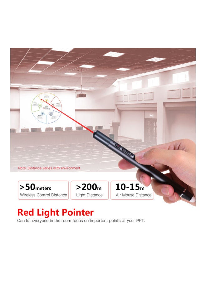 Generic - Wireless Rechargeable Pointer Pen With Touch-Writing Pen Head Dark grey - Image 1