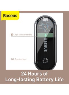 Baseus Comfort Reading LED Clip Table Lamp Stepless Dimmable Wireless Desk Lamp Touch USB Rechargeable Reading Light LED Mini Clip Lamp Night Light Laptop Lamp Black  - Image 3