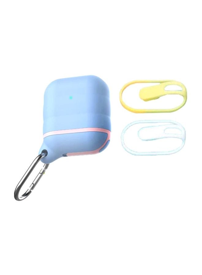 أوزون غطاء حماية مع مشبك تعليق وحزام لسماعات أبل آيربودز 1/2 متعدد الألوان - Image 1