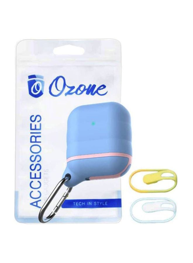 أوزون غطاء حماية مع مشبك تعليق وحزام لسماعات أبل آيربودز 1/2 متعدد الألوان - Image 2