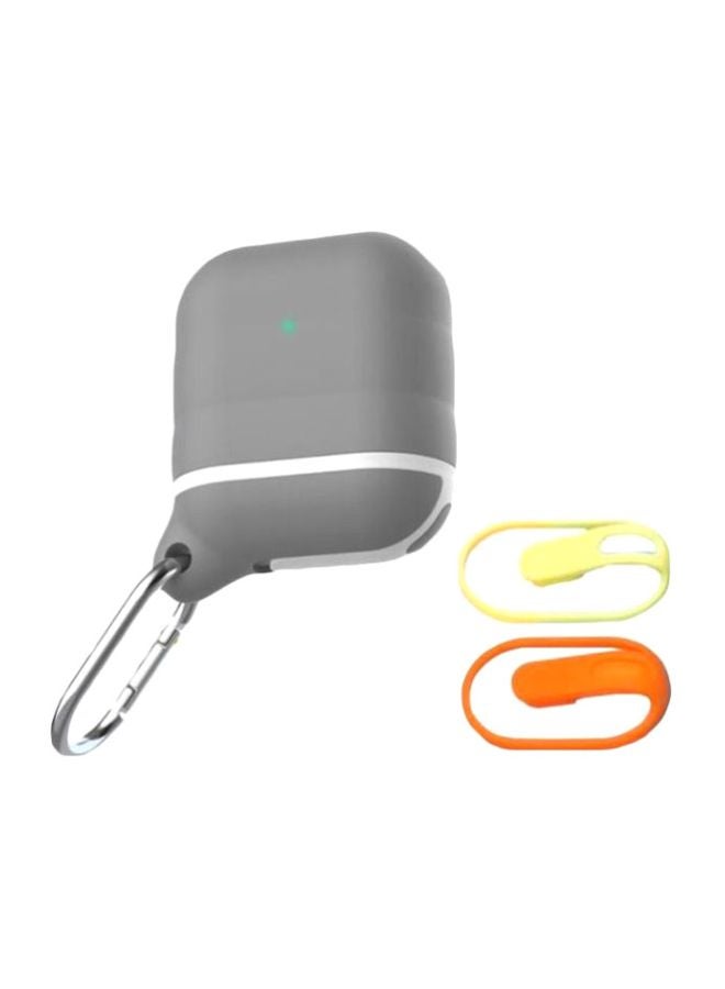 أوزون غطاء حماية مع مشبك تعليق وحزام لسماعات أبل آيربودز 1/2 متعدد الألوان - Image 1