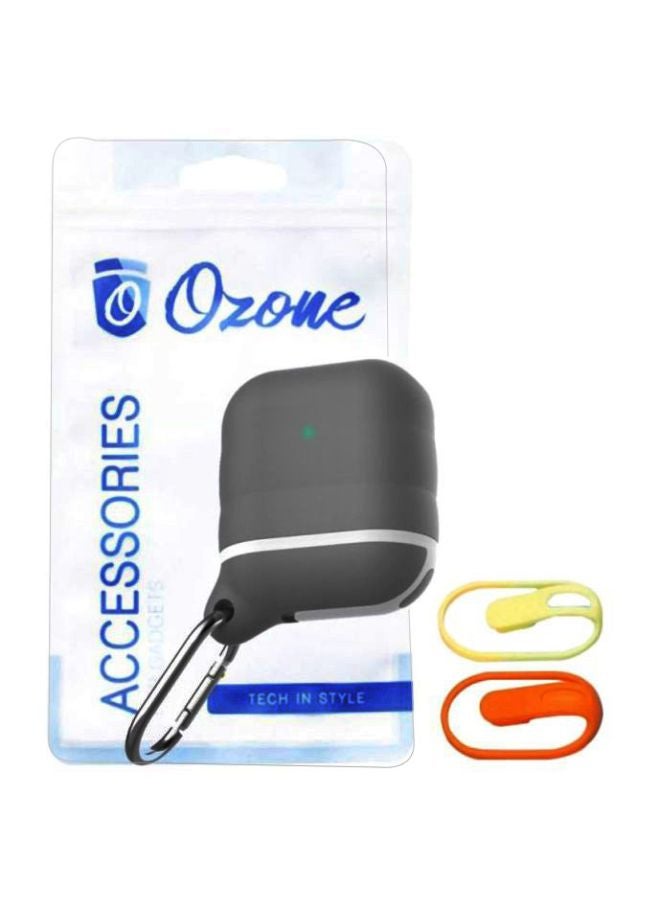 أوزون غطاء حماية مع مشبك تعليق وحزام لسماعات أبل آيربودز 1/2 متعدد الألوان - Image 2