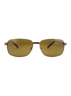 Men's UV Protected Rectangular Sunglasses - Lens Size: 60 mm