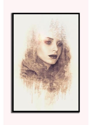 People Design Framed Vinyl Tableau Multicolour 90x60cm - v1609937361/N41739334A_1