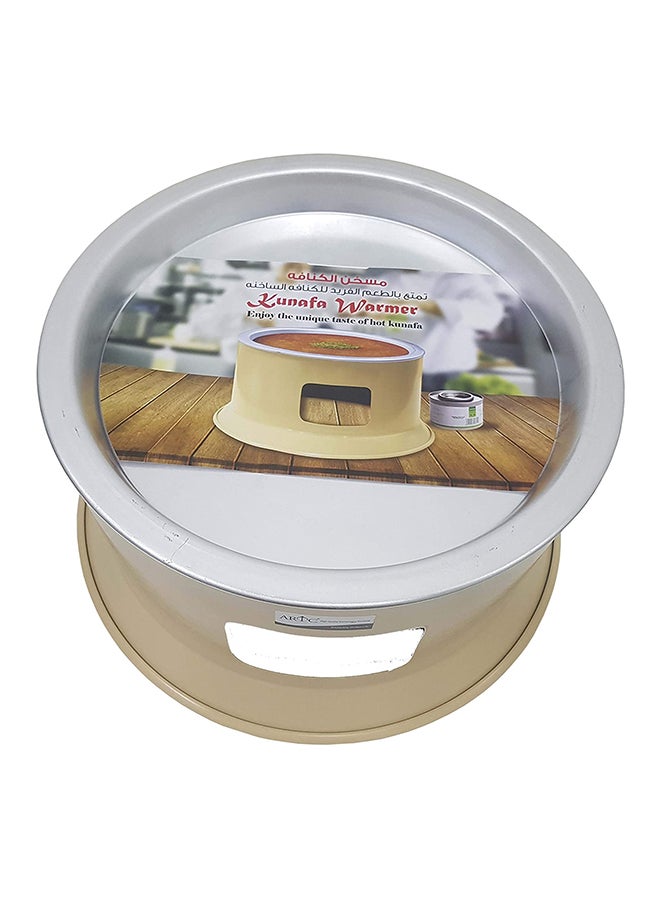 ARTC Portable Kunafa Warmer Stand Beige/Silver 34cm  - Image 5