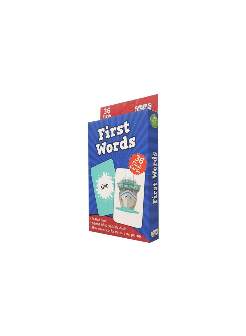 36-Piece First Words Flash Cards 7.87 x 5.51 x 1.57inch