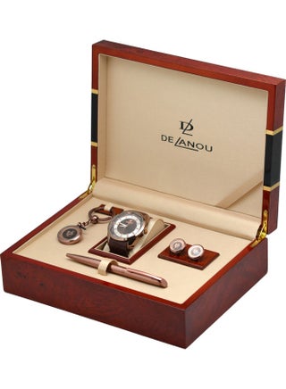 Men's 5-Piece Analog Watch Set VIP1-17DL-7 - v1609940183/N43284735A_1