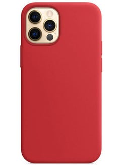 Silicone Anti-Shock Case For Apple iPhone 12 Pro Max Dark Red