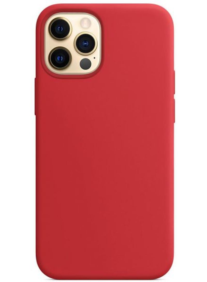 Generic - Silicone Anti-Shock Case For Apple iPhone 12 Pro Max Dark Red - Image 1