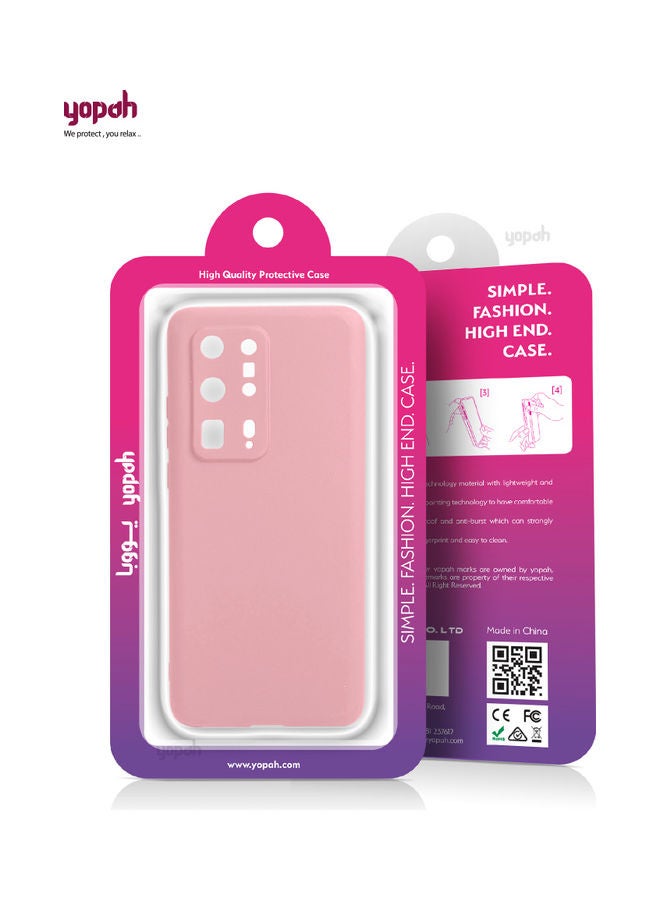 يوبا غطاء حماية واقٍ لهاتف هواوي P40 برو+ وردي - Image 2