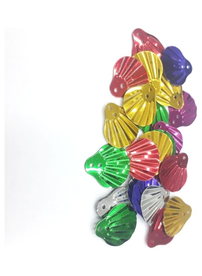 Generic 250-Piece Sea Shell Shaped Sequins Multicolour  - Image 3