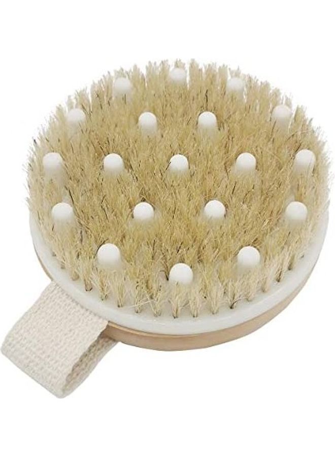 Natural Bristles Dry Wet Skin Bath Body Shower Brush Multicolour 38inch