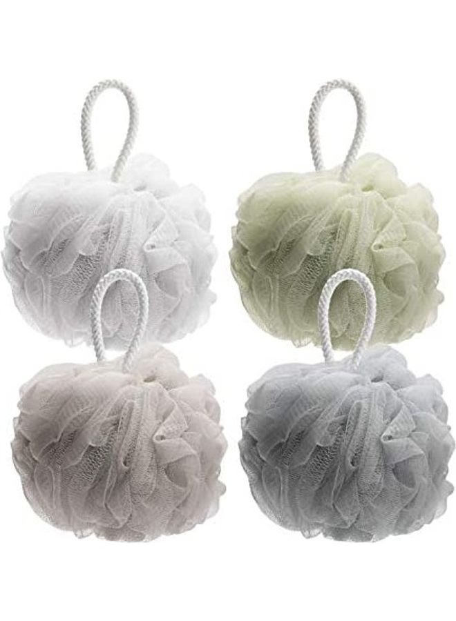 Shower Bath Sponge  Shower Loofahs Balls Multicolour 12.2inch