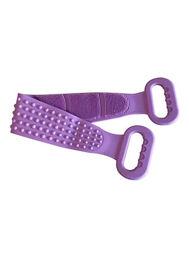 Generic Silicone Back Scrubber Belt Purple 12.2inch
