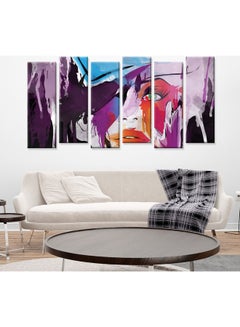Sasb Set Of 6 Wall Painting Without A Frame Multicolour 120 X 60cm  - Image 2