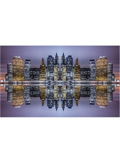 Sasb City Theme Wall Painting Without A Frame Multicolour 50x30cm 