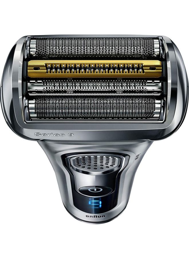 BRAUN - Series 9 Wet And Dry Cross Cutting Action Shaver Including Clean And Charge System And Travel Case Black/Silver - Image 1