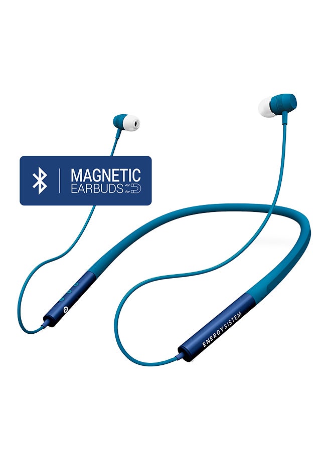 Energy Sistem Neckband 3 In-Ear Heaphones With Mic (Bluetooth, Neckband, Magnetic Earbuds, Rechargeable Battery) Blue  - Image 1