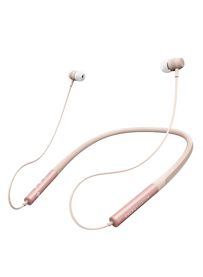 Energy Sistem - Neckband 3 In-Ear Heaphones With Mic (Bluetooth, Neckband, Magnetic Earbuds, Rechargeable Battery) Rose Gold - Image 1