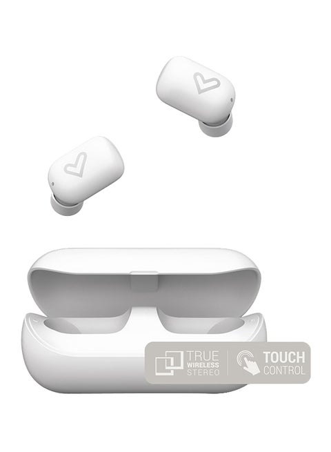 Urban 4 True Wireless In-Ear Earphones With Case (True Stereo, Touch Control, Charging Case) Snow