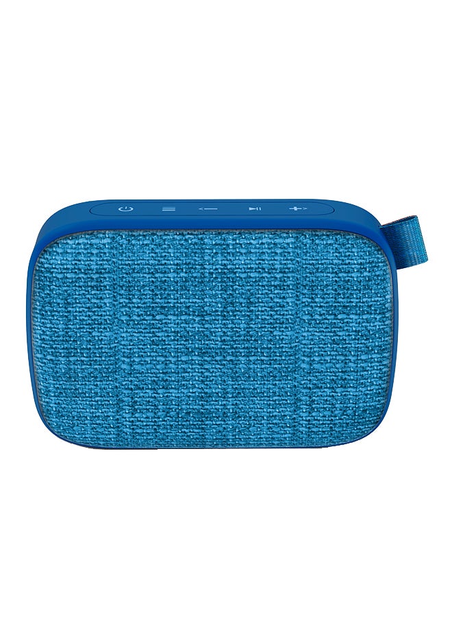 Fabric Box 1+ Trend (Portable Bluetooth v5.0 Speaker, TWS, 6 W, USB & microSD, MP3 player, FM Radio) Blueberry