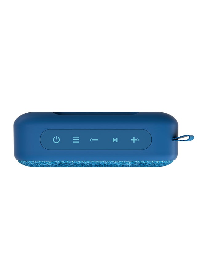 Fabric Box 1+ Trend (Portable Bluetooth v5.0 Speaker, TWS, 6 W, USB & microSD, MP3 player, FM Radio) Blueberry