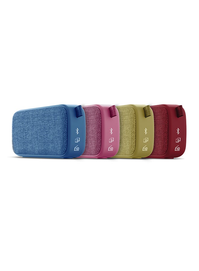 Fabric Box 3+ Trend (Portable Bluetooth v5.0 Speaker, TWS, 6 W, USB & microSD, MP3 player, FM Radio) Kiwi