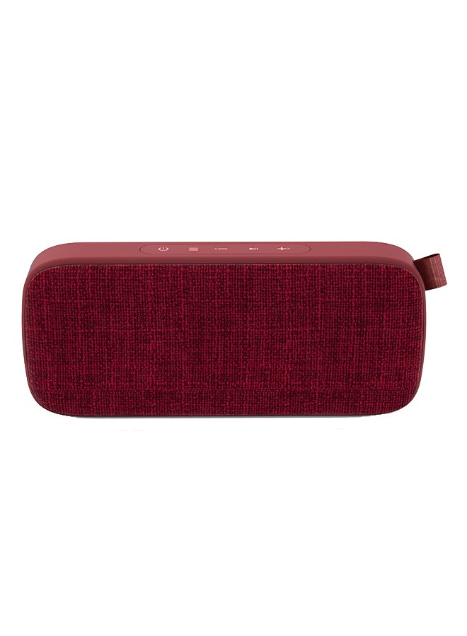 Energy Sistem - Fabric Box 3+ Trend (Portable Bluetooth v5.0 Speaker, TWS, 6 W, USB & microSD, MP3 player, FM Radio) Cherry - Image 1