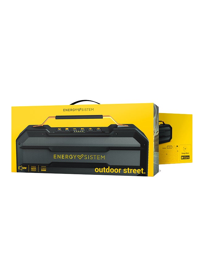 Energy Sistem Outdoor Box Street (Portable Bluetooth Speaker, 50 W, MP3 USB & microSD, FM radio) Black  - Image 5