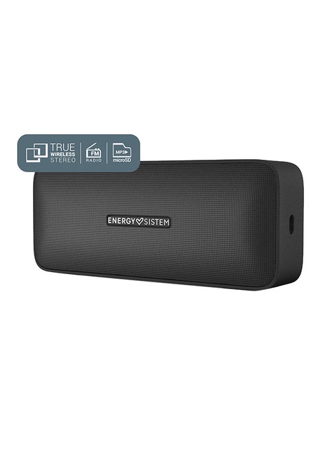 Music Box 2+ Portable Wireless Speaker (MicroSD MP3 Player, FM Radio, Bluetooth 5.0, TWS, 6W, Audio-in, Hands-free) Onyx