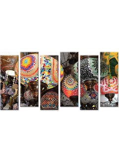 Sasb Set Of 6 Wall Painting With Hidden Frame Multicolour 120 X 60cm  - Image 1
