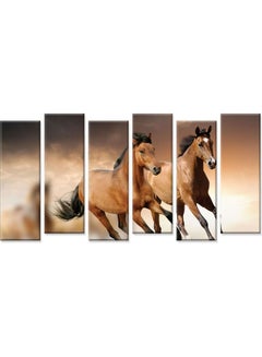 Sasb Set Of 6 Wall Painting Without A Frame Multicolour 120 X 60cm  - Image 1