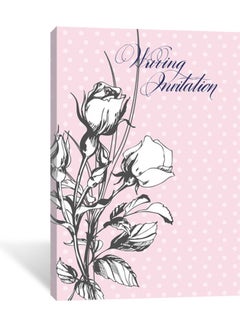 Sasb Wall Painting With Hidden Frame Pink/White 60 X 40 