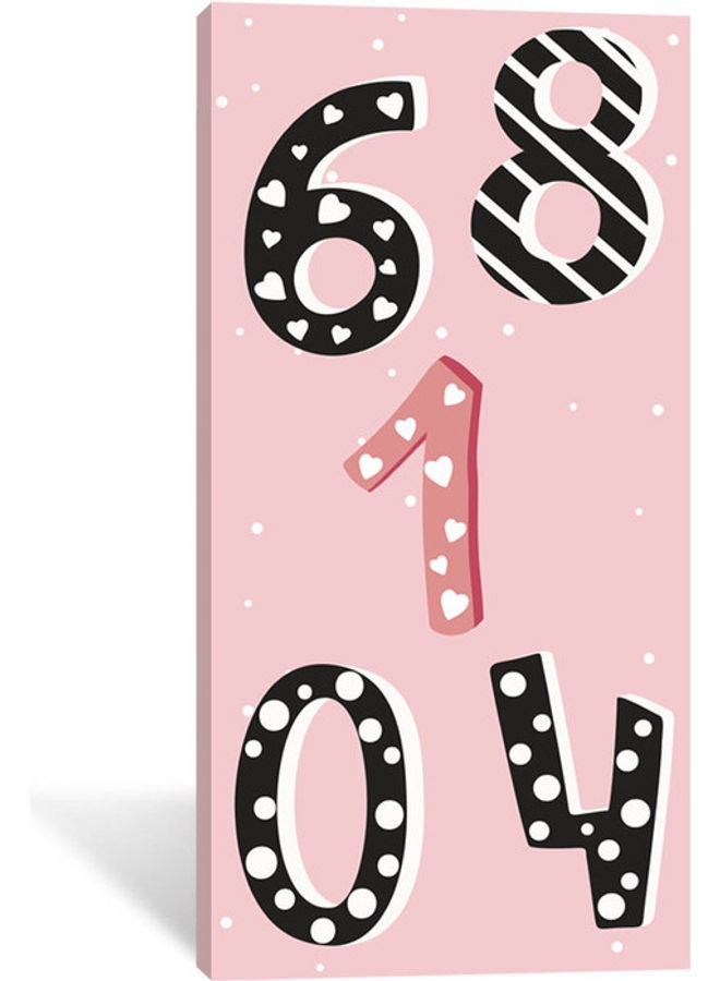 Sasb Wall Painting With Hidden Frame Pink/Black 80 X 40 