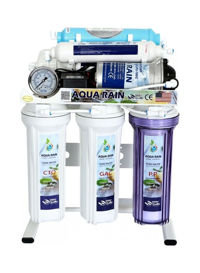 Aqua - 6 Stage Reverse Osmosis Water Purification System 20.0 L 12.0 W AR50GPD white - Image 1