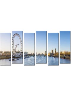 Sasb Set Of 6 Wall Painting Without A Frame Multicolour 120 X 60cm  - Image 1