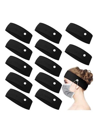 12-Piece Of Button Headband Holder Multicolour 5.5inch - v1609943475/N43401672A_1