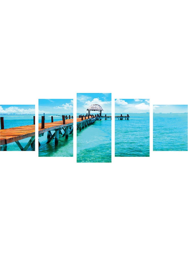 ساسب لوحة فنية بدون إطار- مجموعة من 5 قطع متعدد الألوان 150 X 60سم - Image 1