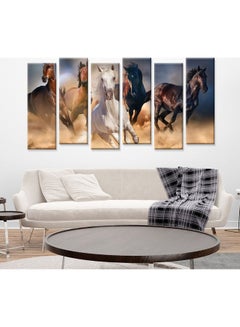 Sasb Set Of 6 Wall Painting Without A Frame Multicolour 120 X 60cm  - Image 2