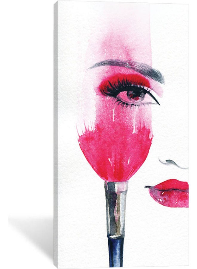 Sasb Wall Painting With Hidden Frame Red/Black 80 X 40 