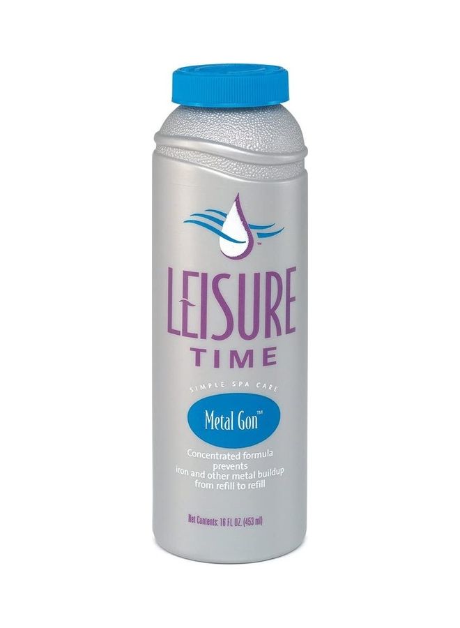 LEISURE TIME Metal Gon Protection For Spas And Hot Tubs Grey/Blue 453ml