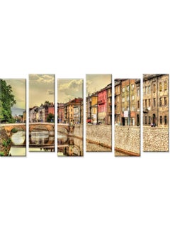Sasb Set Of 6 Wall Painting Without A Frame Multicolour 120 X 60cm  - Image 1