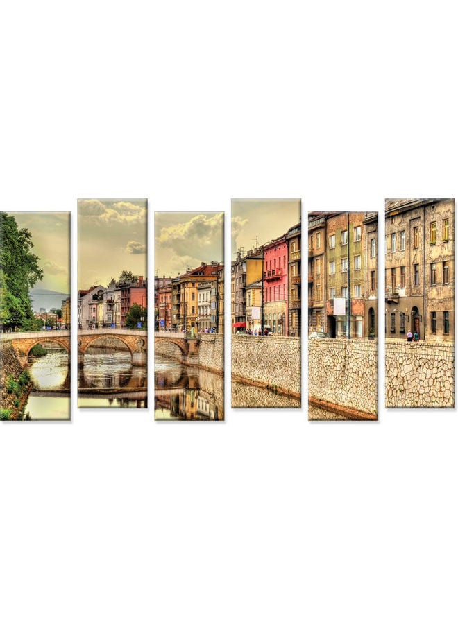 Sasb Set Of 6 Wall Painting Without A Frame Multicolour 120 X 60cm  - Image 1