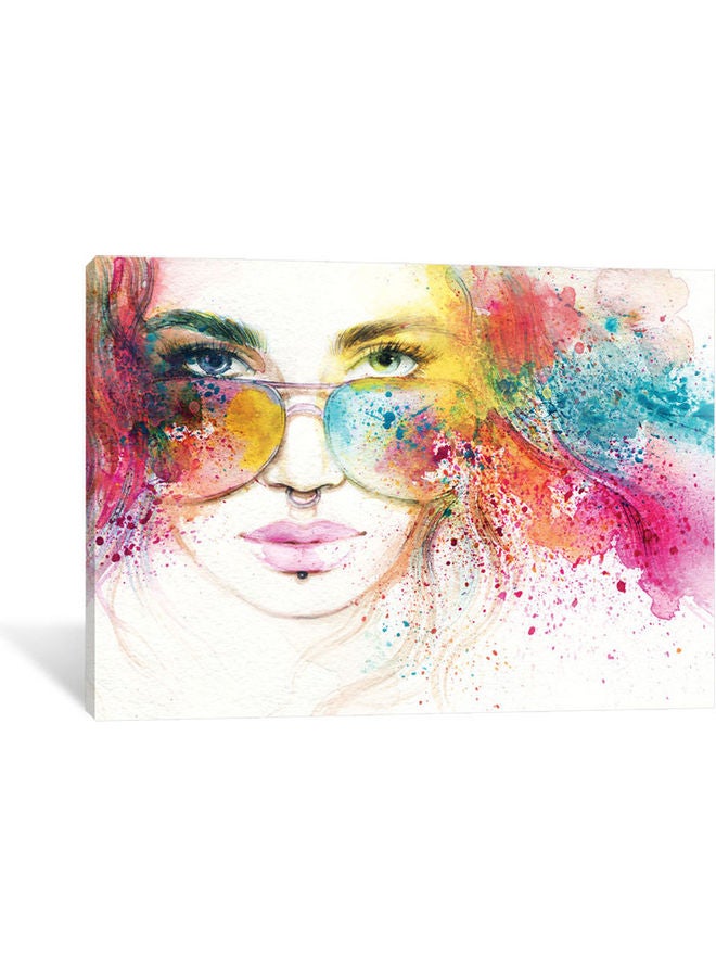 Sasb Wall Painting with Hidden Frame Multicolour 40 x 30cm 