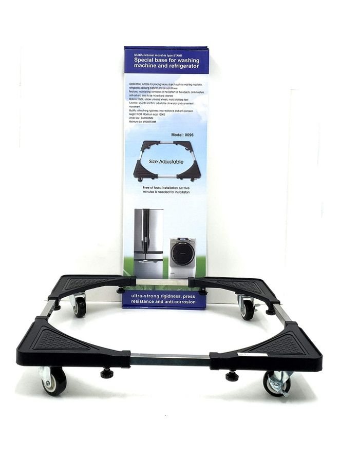 ARTC Heavy Duty Washing Machine And Refrigerator Adjustable Stand 96 Black  - Image 1