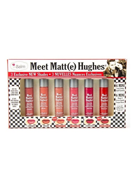 Pack of 6 Meet Matt(e) Hughes Lipstick Multicolour