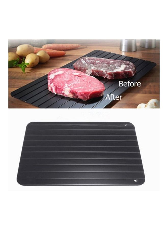 Fast Defrosting Thaw Tray for Frozen Food Black 29.5 x 20.8 x 0.2cm - Image 2
