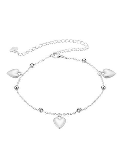 Three Heart Pattern Anklet